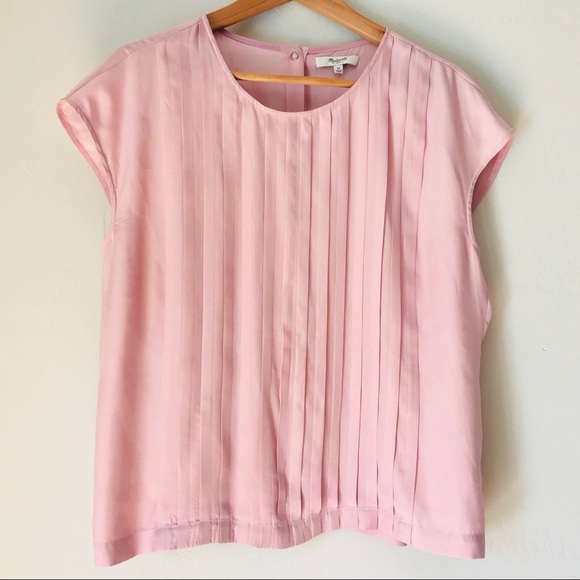 Madewell Tops - { Madewell } Silk Shell Button-Back Blouse Sz M